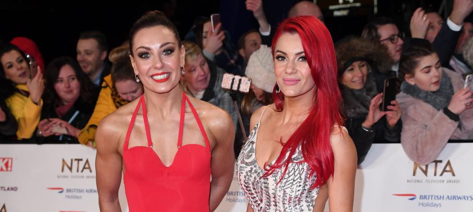 Strictly star Amy Dowden has tied the knot with fellow dancer Dianne Buswell as her bridesmaid. (Getty Images)