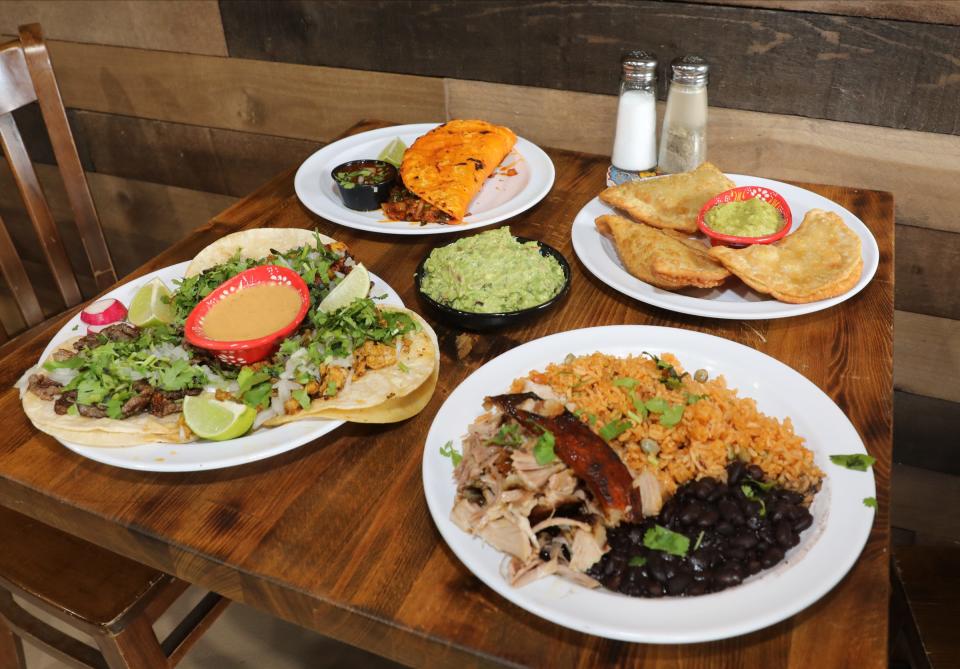 A selection of menu items at La Hacienda Meat and Grocery Market in Yonkers on Tuesday, January 25, 2022. 