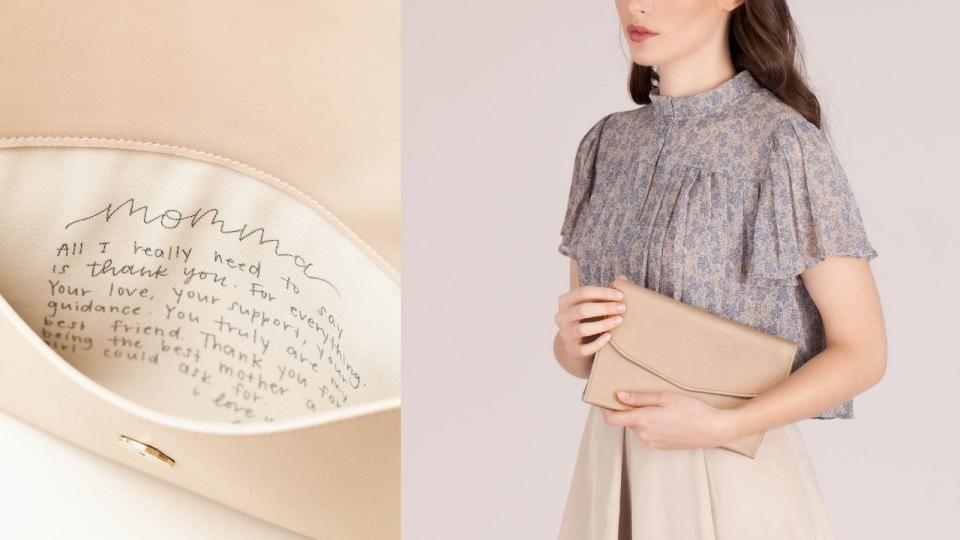 Best Mother of The Bride Gifts: A personalized clutch