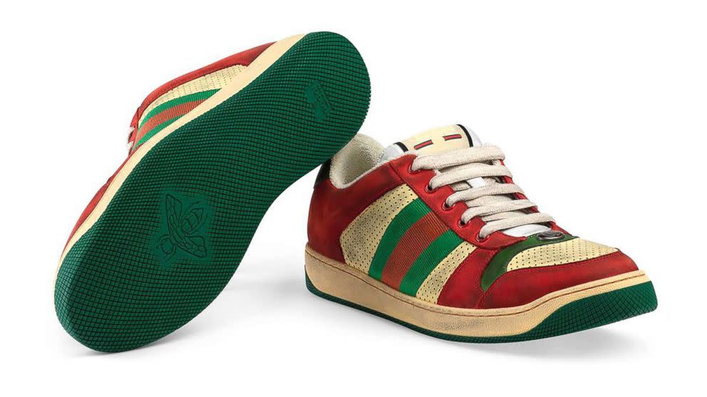 El escandalito de la moda: tenis Gucci "sucios" por casi dólares