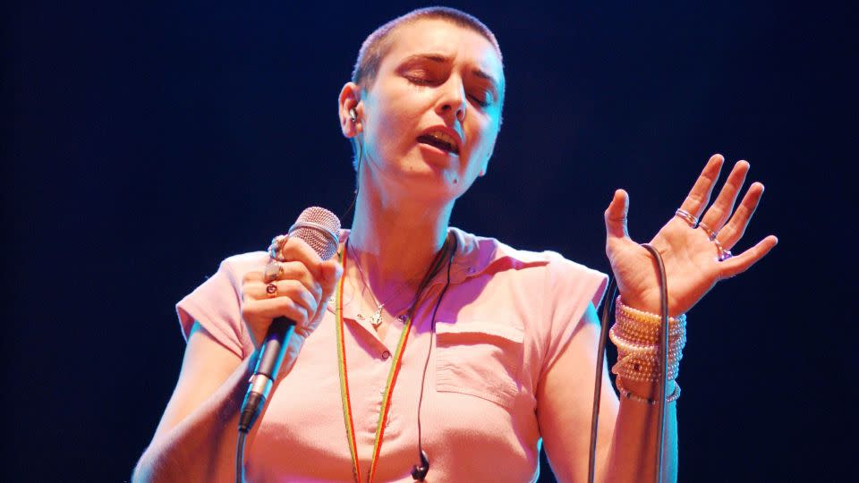 Irish singer Sinéad O'Connor performing in Dublin in 2003.  - Getty Images
