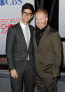 LOS ANGELES, CA - JANUARY 11: Actor Jesse Tyler Ferguson (R) and Justin Mikita arrive at the 2012 People's Choice Awards held at Nokia Theatre L.A. Live on January 11, 2012 in Los Angeles, California. (Photo by Jason Merritt/Getty Images)