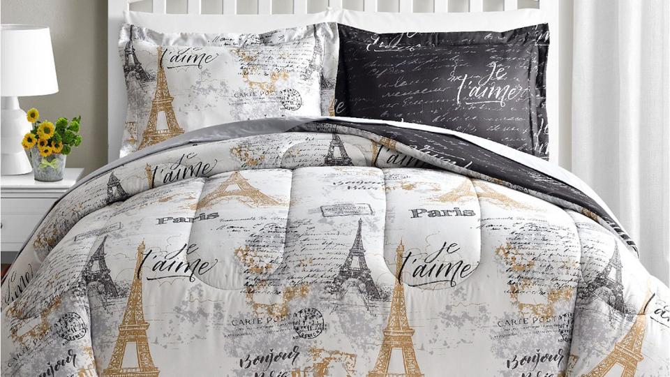 Macy's shoppers loved the way this reversible comforter set brightened up their room—and all sizes are on sale now for just $39.99