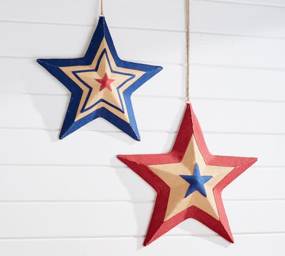 Liberty Burlap Stars