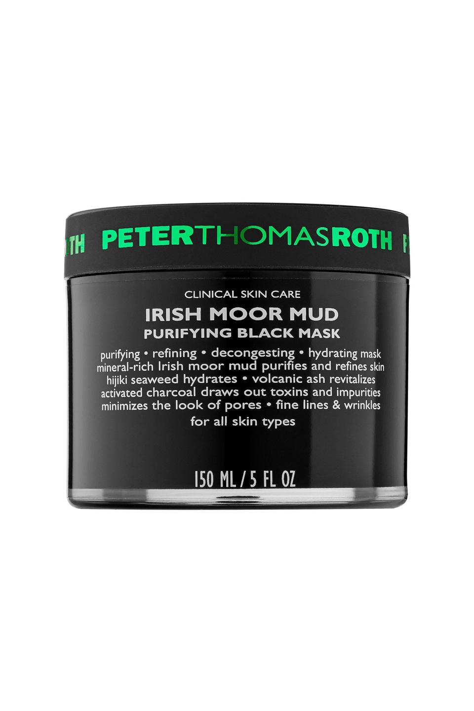 7) Irish Moor Mud Purifying Black Mask