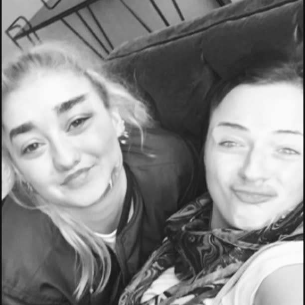 19) Sophie Turner and Maisie Williams