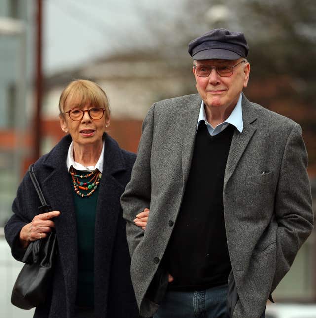 Kenneth Cope with his wife Renny Lister