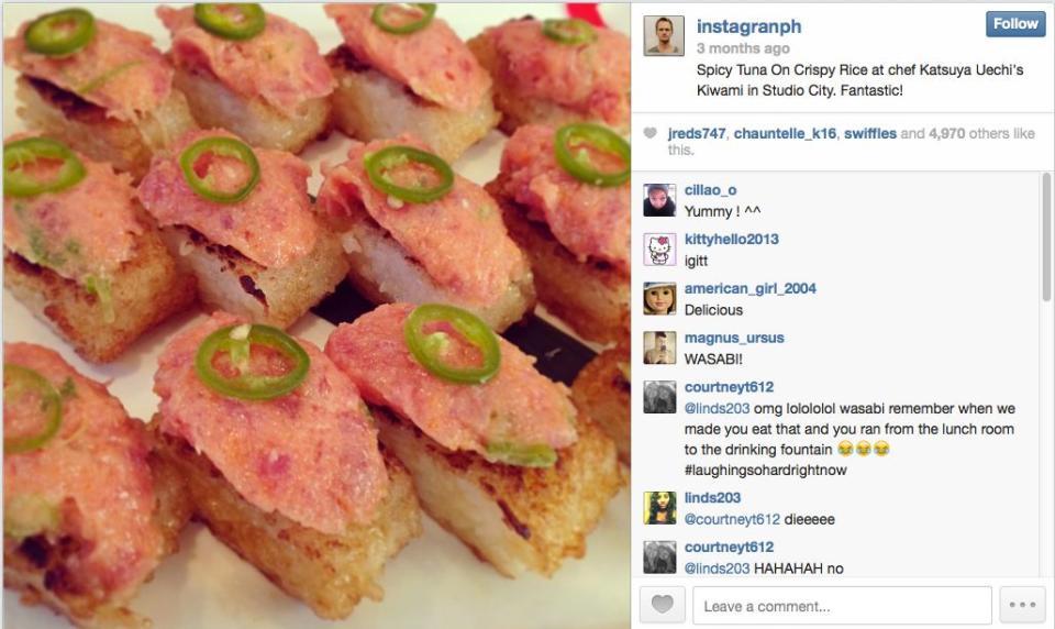 NPH reaffirms the adage: Your sushi might as well not exist unless you photograph it first!