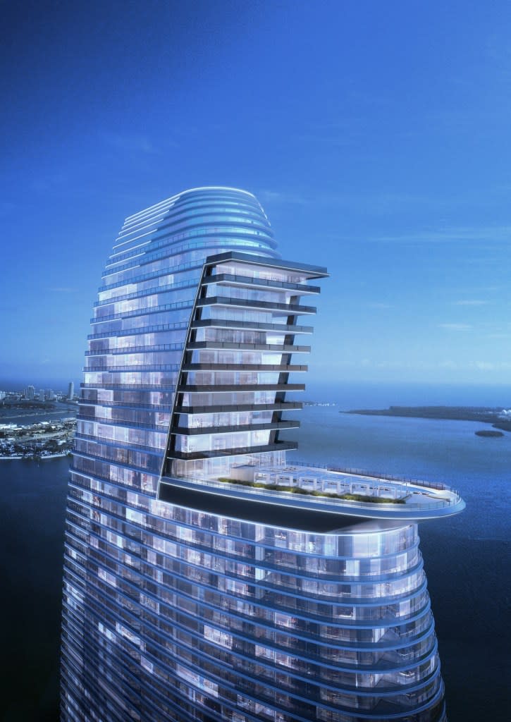 The Aston Martin Residences is Miami’s second tallest building. Courtesy of Aston Martin / G&G Business Developments
