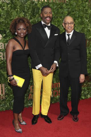 <p>Dia Dipasupil/WireImage</p> Karine Jean-Pierre, Colman Domingo and George C. Wolfe