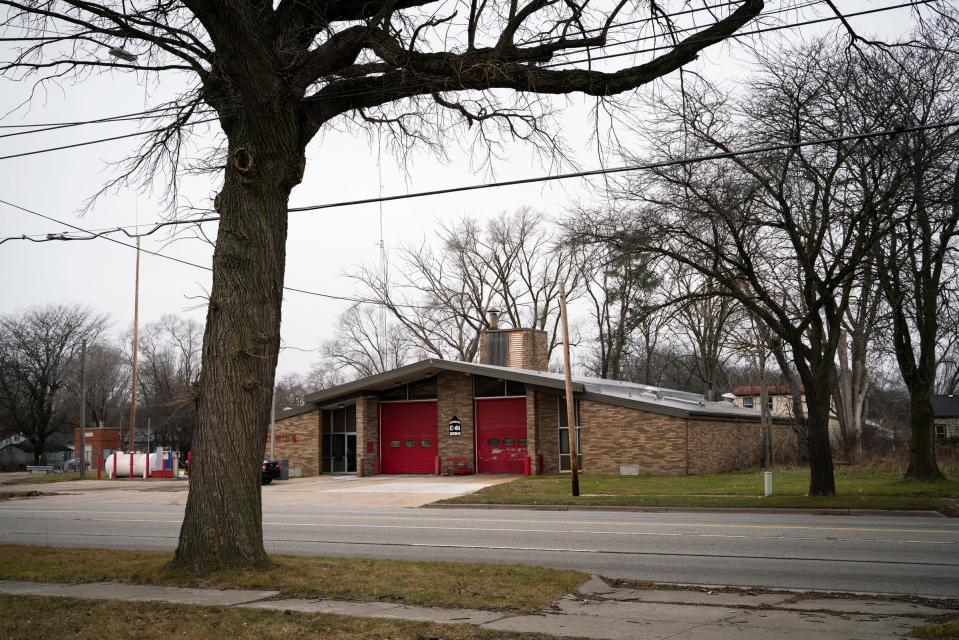 Fire Station #6 sits one block away from DeAndre Mitchell's home in Flint, Thursday, Jan. 12, 2023. Last May, Mitchell's sons Zy'Aire Mitchell, 12, and LaMar Mitchell, 9, died after being trapped in a bedroom for more than six minutes following an all-clear issued by two Flint firefighters.