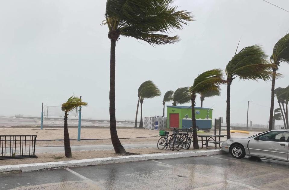 Key West was hit with strong wind gusts and rain from Tropical Storm Elsa on July 6, 2021.