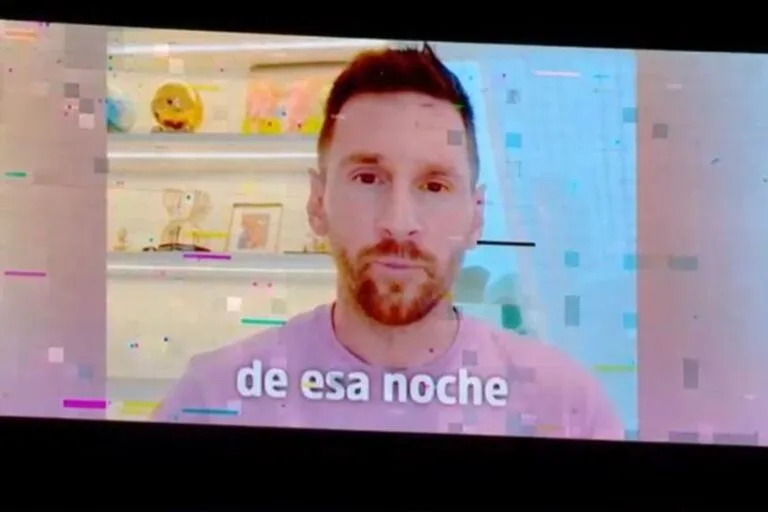 Las emotivas palabras de Lionel Messi que emocionaron hasta las lágrimas a Di María en su despedida de la selección (Caputa: TYC SPORTS)