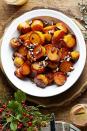 <p>A staple sweetener in the South, sorghum makes for a delicious glaze on baked sweet potatoes.</p><p><em><a href="https://www.goodhousekeeping.com/food-recipes/a16043/sorghum-sweet-potatoes-recipe-clx1114/" rel="nofollow noopener" target="_blank" data-ylk="slk:Get the recipe for Sorghum-Glazed Sweet Potatoes »;elm:context_link;itc:0;sec:content-canvas" class="link ">Get the recipe for Sorghum-Glazed Sweet Potatoes »</a></em></p>