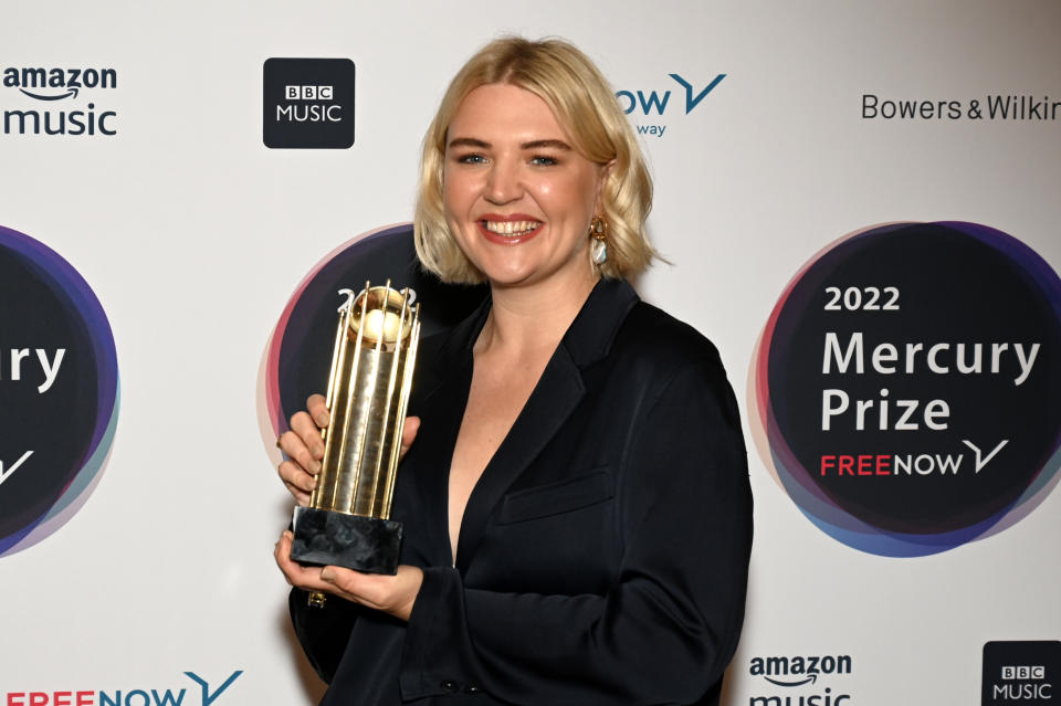 LONDON, ENGLAND - JULY 26: Rebecca Lucy Taylor, known as Self Esteem, attends the Mercury Prize Shortlist Announcement at The Langham Hotel on July 26, 2022 in London, England. (Photo by Dave J Hogan/Getty Images)