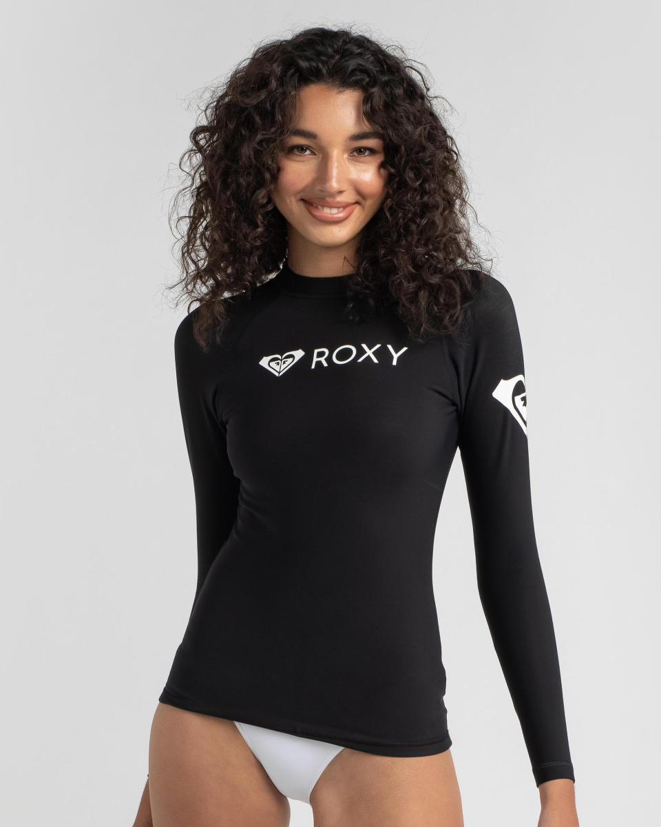 Roxy's Heater Long Sleeve Rash Vest, $69.99,