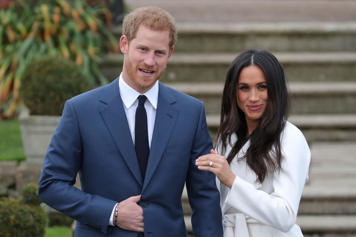 Prince Harry and Meghan Markle will walk down the aisle to say “I do” on May 19. (Photo: Getty Images)