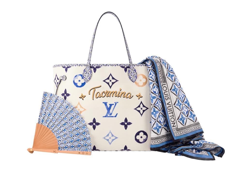 Louis Vuitton's "Taormina Neverfull" tote bag.