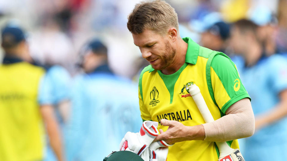 David Warner was booed before his innings, and as he walked off after being dismissed for nine runs.