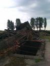 The ruins of the gas chambers at Birkenau.