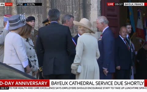 Prince Charles arrives - Credit: Sky News