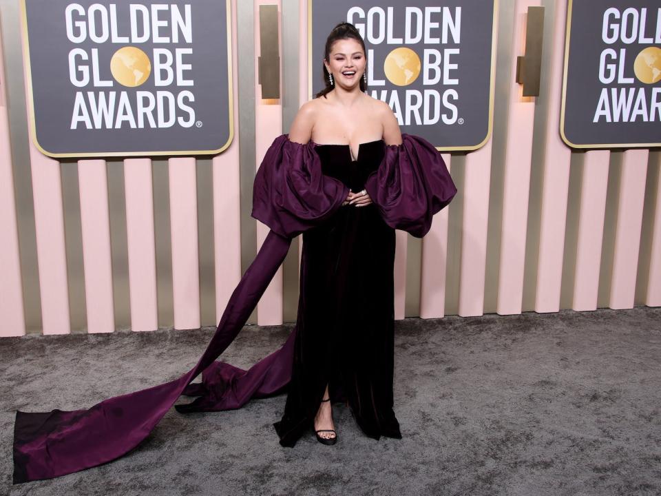 Selena Gomez attends the 2023 Golden Globes.