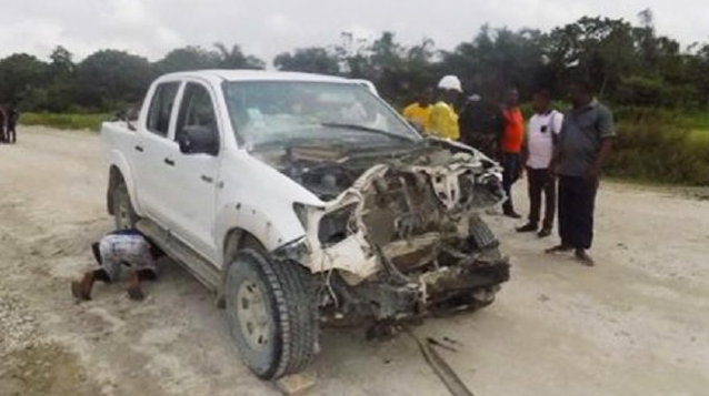 The car involved in the ambush.