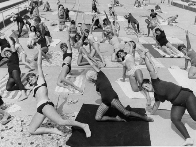 Vintage photos of bizarre exercise fads from the last 100 years