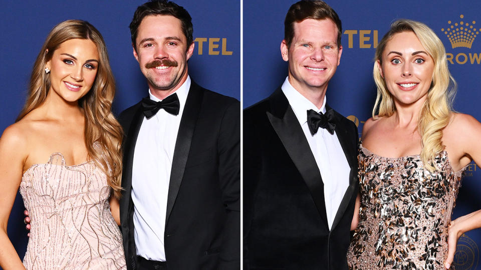 Travis Head and Steve Smith at the Australian Cricket Awards.