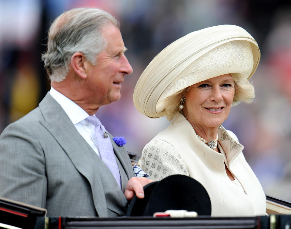 Prince Charles, Prince of Wales and Camilla, Duchess of Cornwall attend Royal Ascot at Ascot racecourse on June 19, 2012 in Ascot, England. (Photo by Alan Crowhurst/Getty Images)