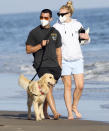 <p>Joe Jonas, Sophie Turner and their pooch hit the beach during an escape to Santa Barbara, California, on Wednesday.</p>