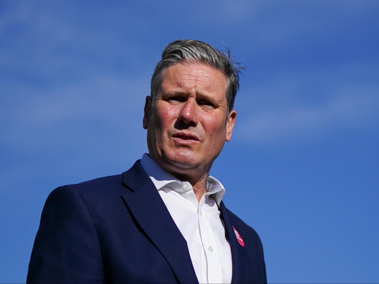 Keir Starmer, heading to the seaside in September (PA)