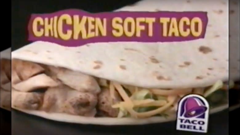 Taco Bell Border Lights Chicken Soft Taco