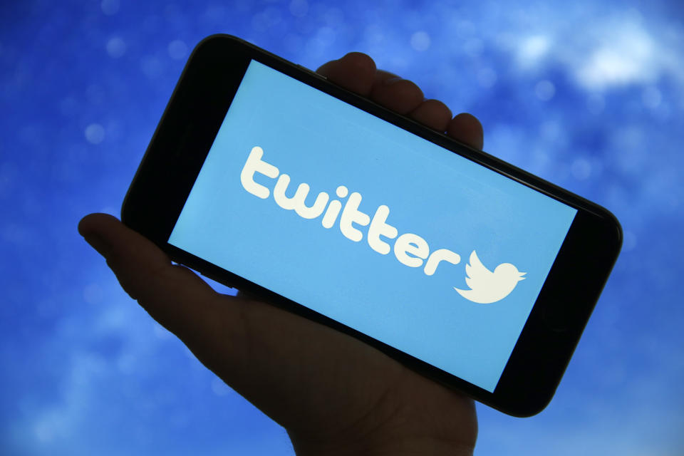 PARIS, FRANCE - DECEMBER 26: In this photo illustration, the microblogging social network Twitter logo is displayed on the screen of a smartphone on December 26, 2019 in Paris, France. A cybersecurity specialist has successfully downloaded lists of phone numbers using the contact upload feature on Twitter. No less than 2 billion telephone numbers have been recovered. The hacker then linked the numbers to user accounts, ultimately obtaining 17 million matches. For two months, his efforts allowed him to obtain information on people in Israel, Turkey, Iran, Greece, Armenia, France and Germany. (Photo by Chesnot/Getty Images)