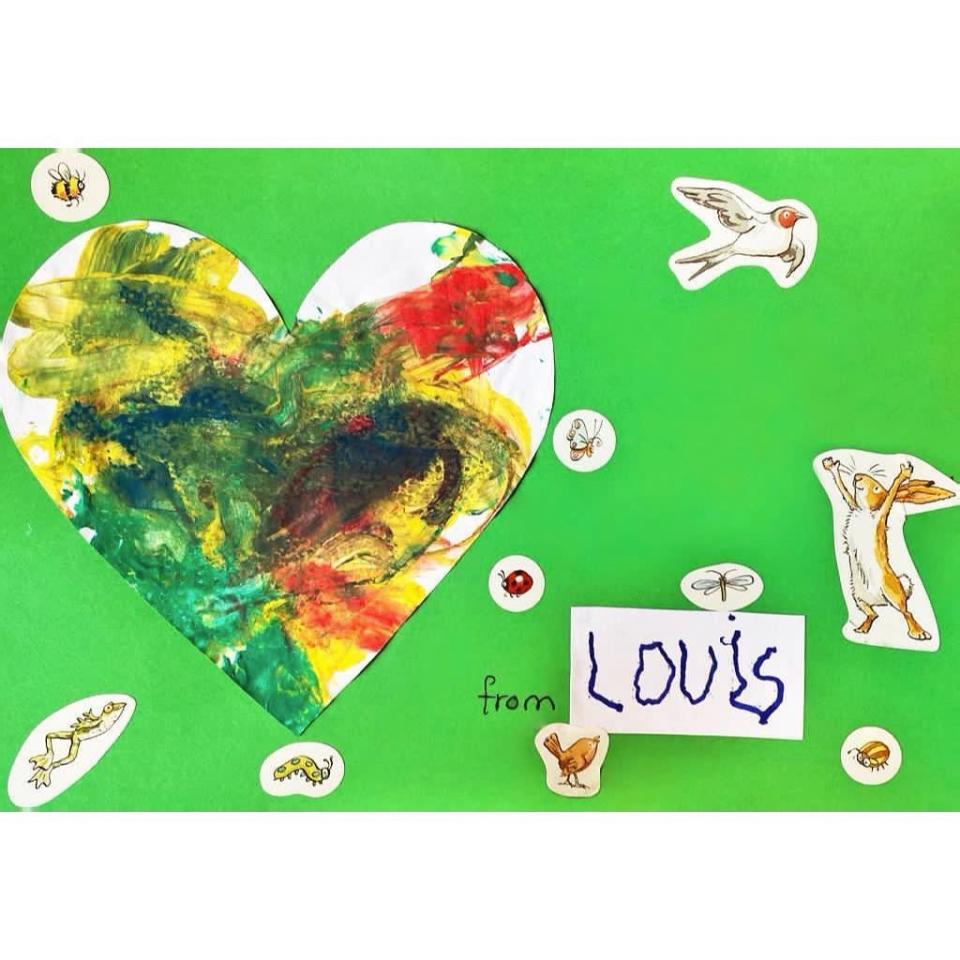 Prince Louis' Mother's Day card 