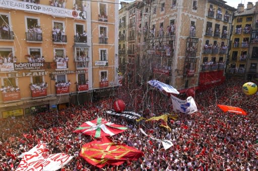 Despite the festive air many minds were still on the nifamous assault of a woman by five men from Seville, nicknamed the Pack, two years ago, whose release on bail led to widespread anger