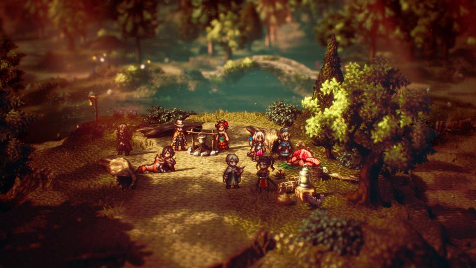 A scene from "Octopath Traveler II" for Nintendo Switch.