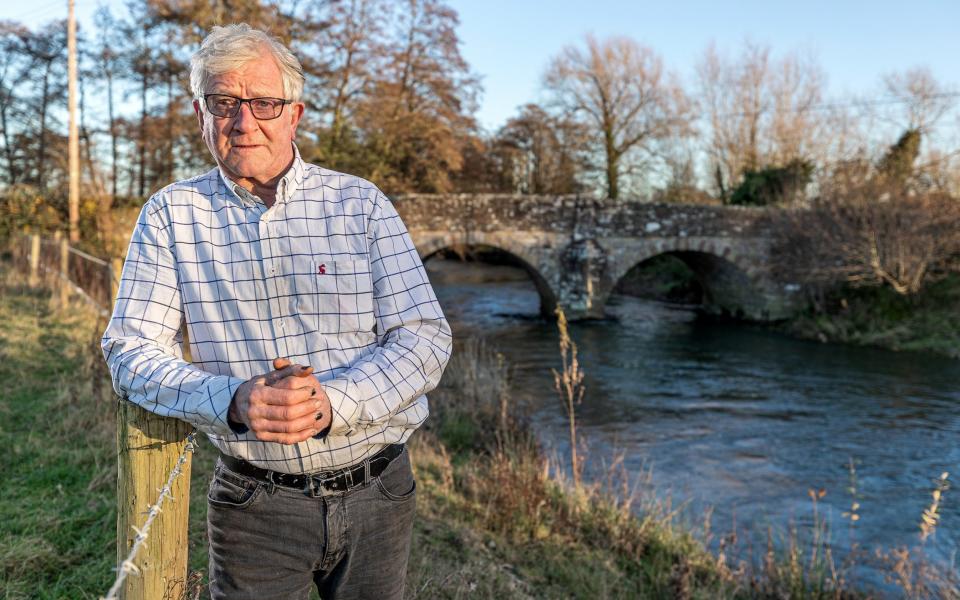 John Price pictured on the banks of the Lugg