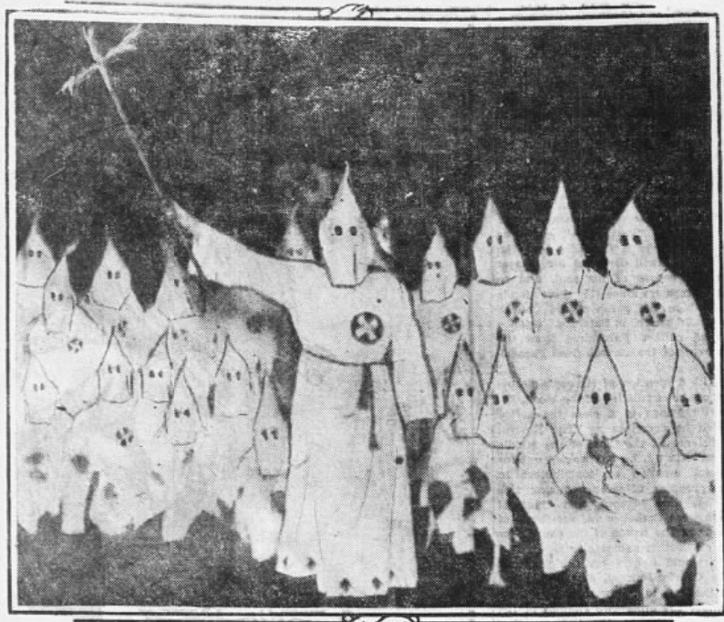 Louisville-area Klansmen en route to Kokomo, Indiana, in July 1923.