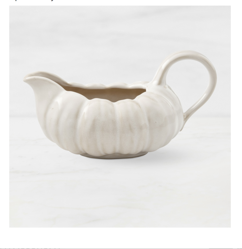 <p><a href="https://go.redirectingat.com?id=74968X1596630&url=https%3A%2F%2Fwww.williams-sonoma.com%2Fproducts%2Fsculptural-pumpkin-gravy-boat&sref=https%3A%2F%2Fwww.thepioneerwoman.com%2Fholidays-celebrations%2Fgifts%2Fg37544035%2Fthanksgiving-gifts%2F" rel="nofollow noopener" target="_blank" data-ylk="slk:Shop Now;elm:context_link;itc:0;sec:content-canvas" class="link ">Shop Now</a></p><p>Sculptural Pumpkin Gravy Boat</p><p>williams-sonoma.com</p><p>$24.95</p><span class="copyright">Williams Sonoma </span>