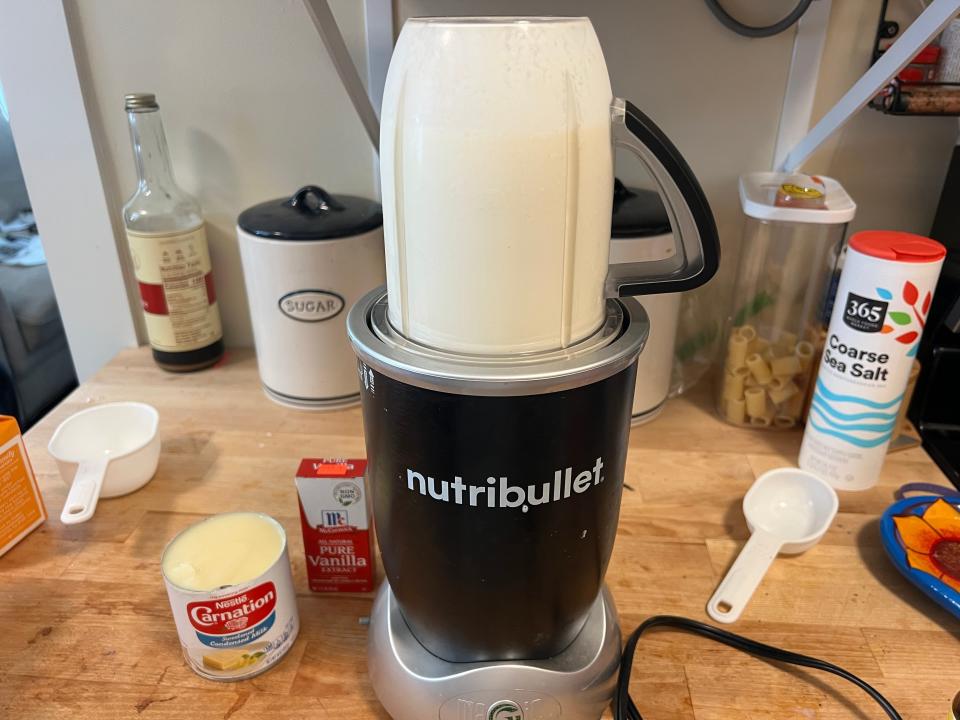 Ice cream in Nutribullet