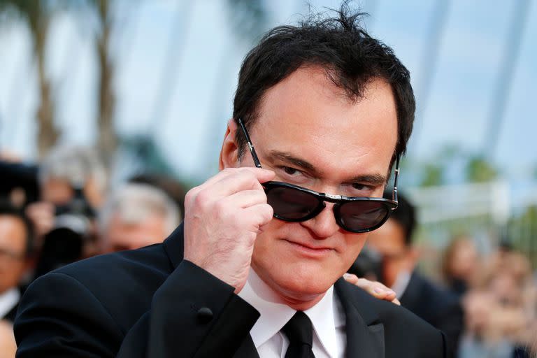 72nd Cannes Film Festival - Screening of the film "Once Upon a Time in Hollywood" in competition - Red Carpet Arrivals - Cannes, France, May 21, 2019. Director Quentin Tarantino poses. REUTERS/Regis Duvignau