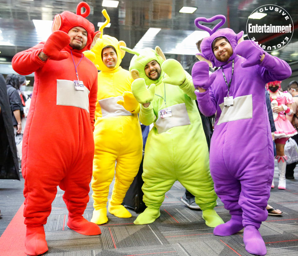 <em>Teletubbies</em> cosplayers