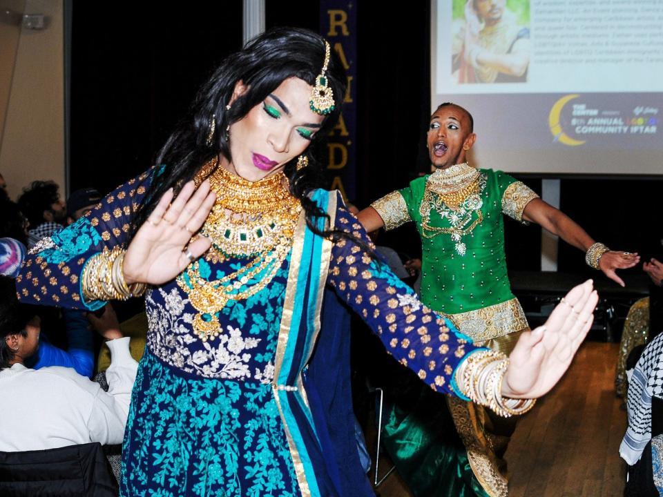 Drag queens perform at an LGBTQ Ramadan event at The Center.