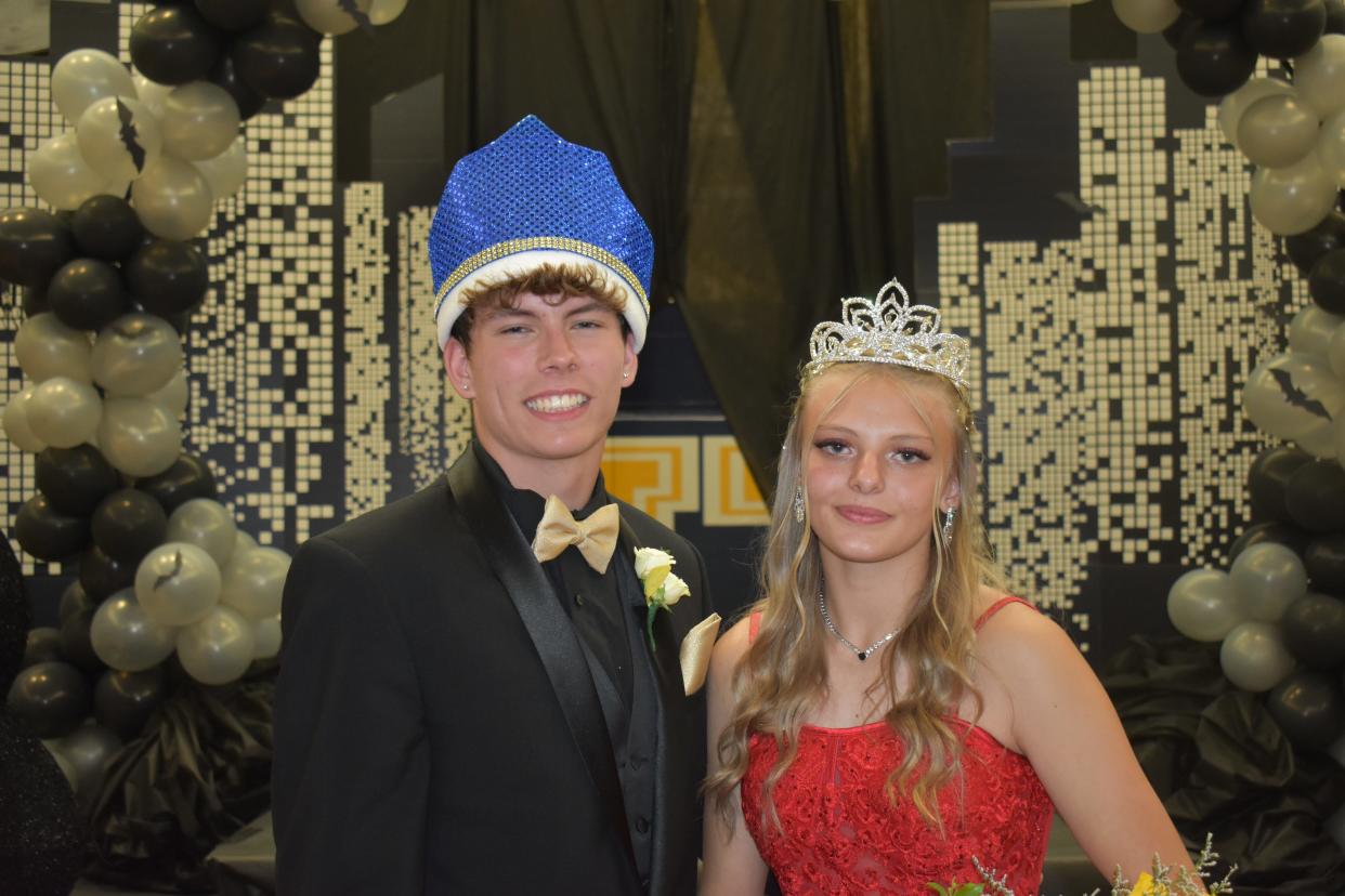 Mary Boston was named prom queen, and Kollyn Wells was named prom king on May 4 at United High School’s senior prom. The event featured dinner at Ten Fifty Eight Event Center, with after-prom at Kalahari Waterpark. Boston is the daughter of Frank and Cheryl Boston, and Wells is the son of Autumn Wells and Sean Heim.