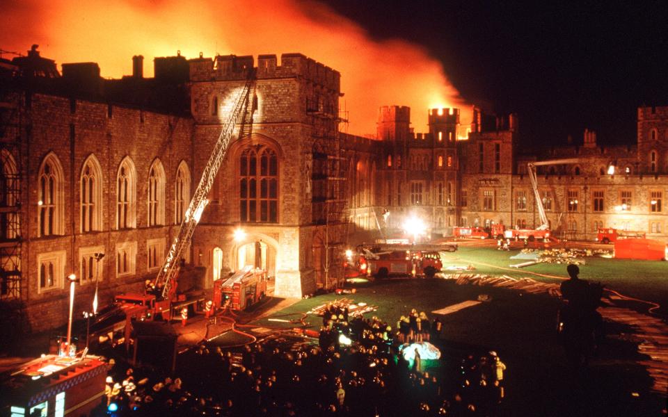 The Queen said she had suffered an 'annus Horribilis' after the Windsor Castle fire - GETTY