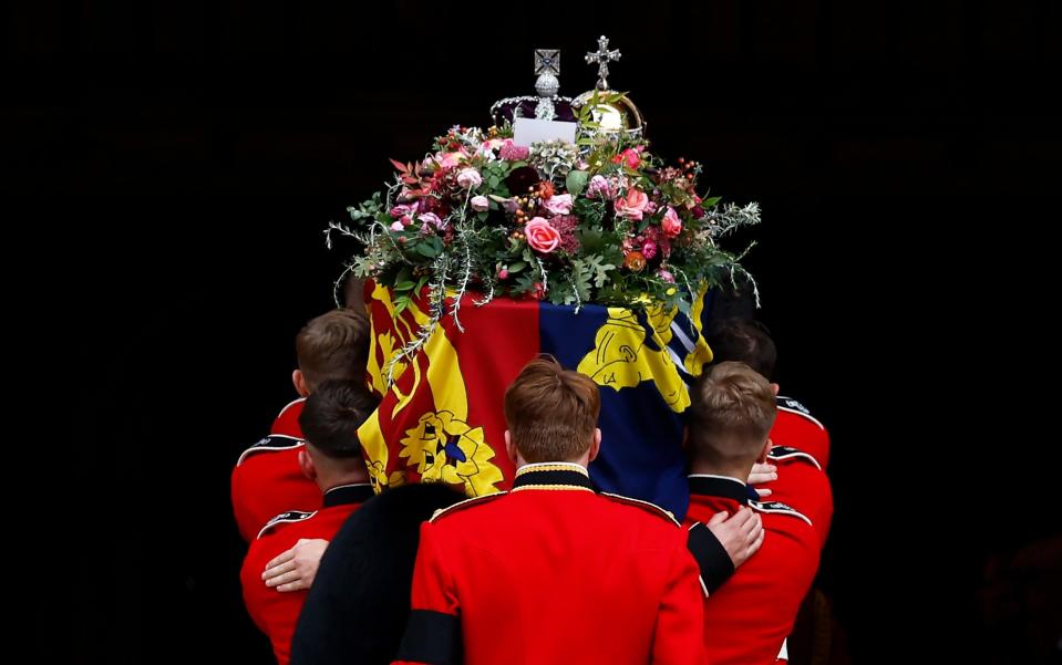 Queen Elizabeth II was laid to rest in St George's Chapel following her funeral on Monday - Jeff J Mitchell 