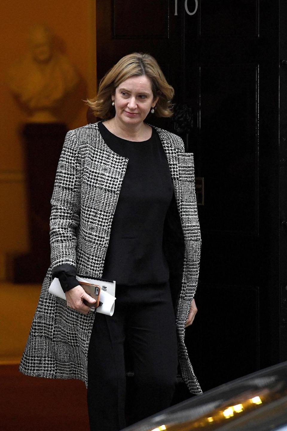 Amber Rudd said she was “absolutely convinced and absolutely committed” to the idea of Alexanda Kotey and El Shafee Elsheikh “facing justice” (Getty Images)