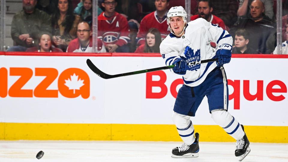 Tyson Barrie has not given the Maple Leafs what they've expected of him thus far. (David Kirouac/Icon Sportswire)