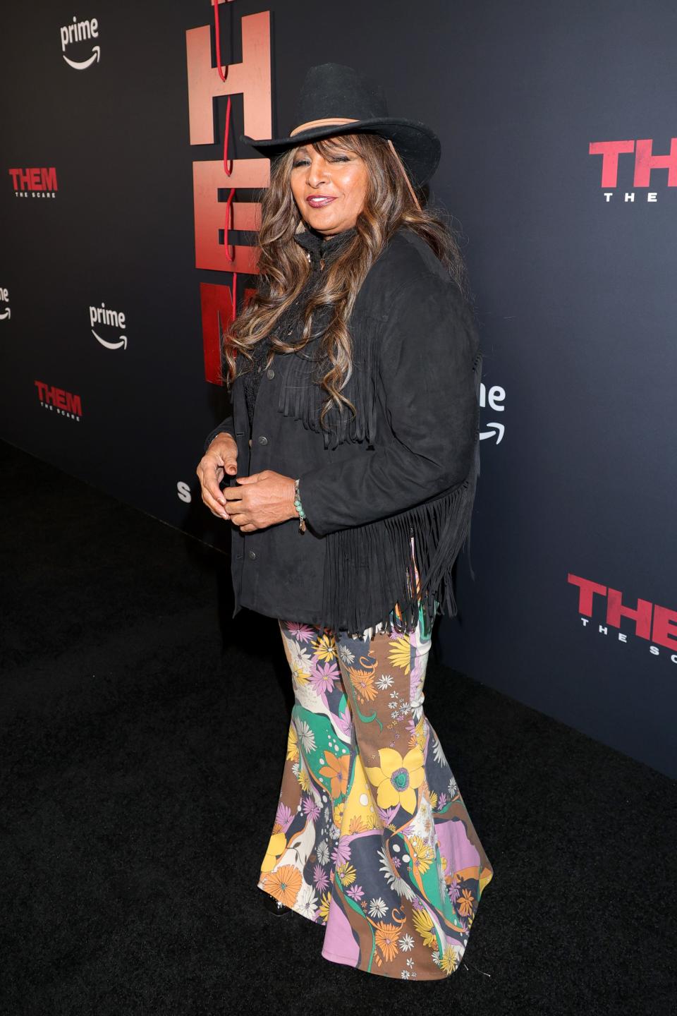 Pam Grier attends a special screening for "Them: The Scare" in Culver City, California. (Photo by Arnold Turner/Getty Images for Prime Video)